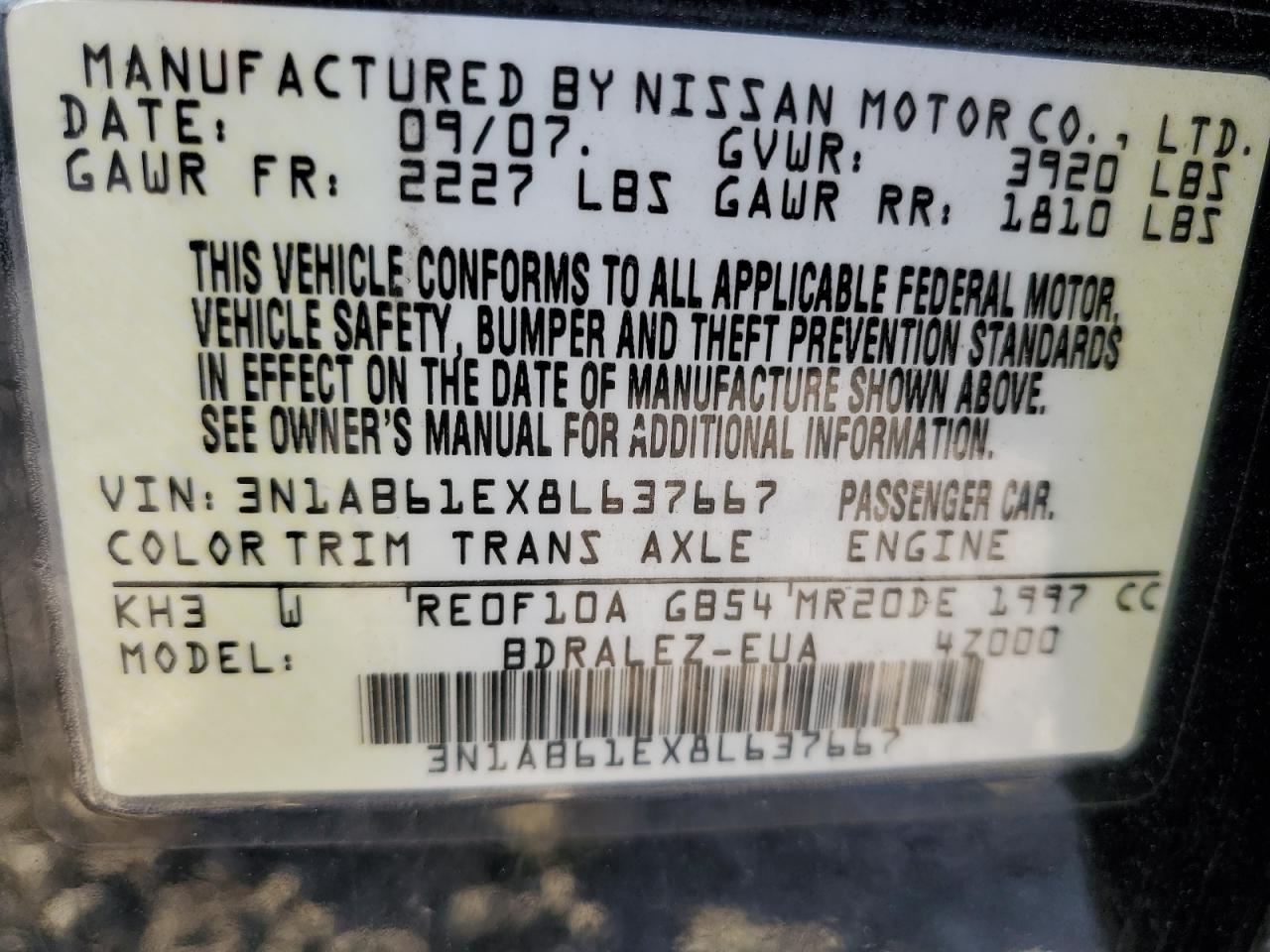 2008 Nissan Sentra - Image 12
