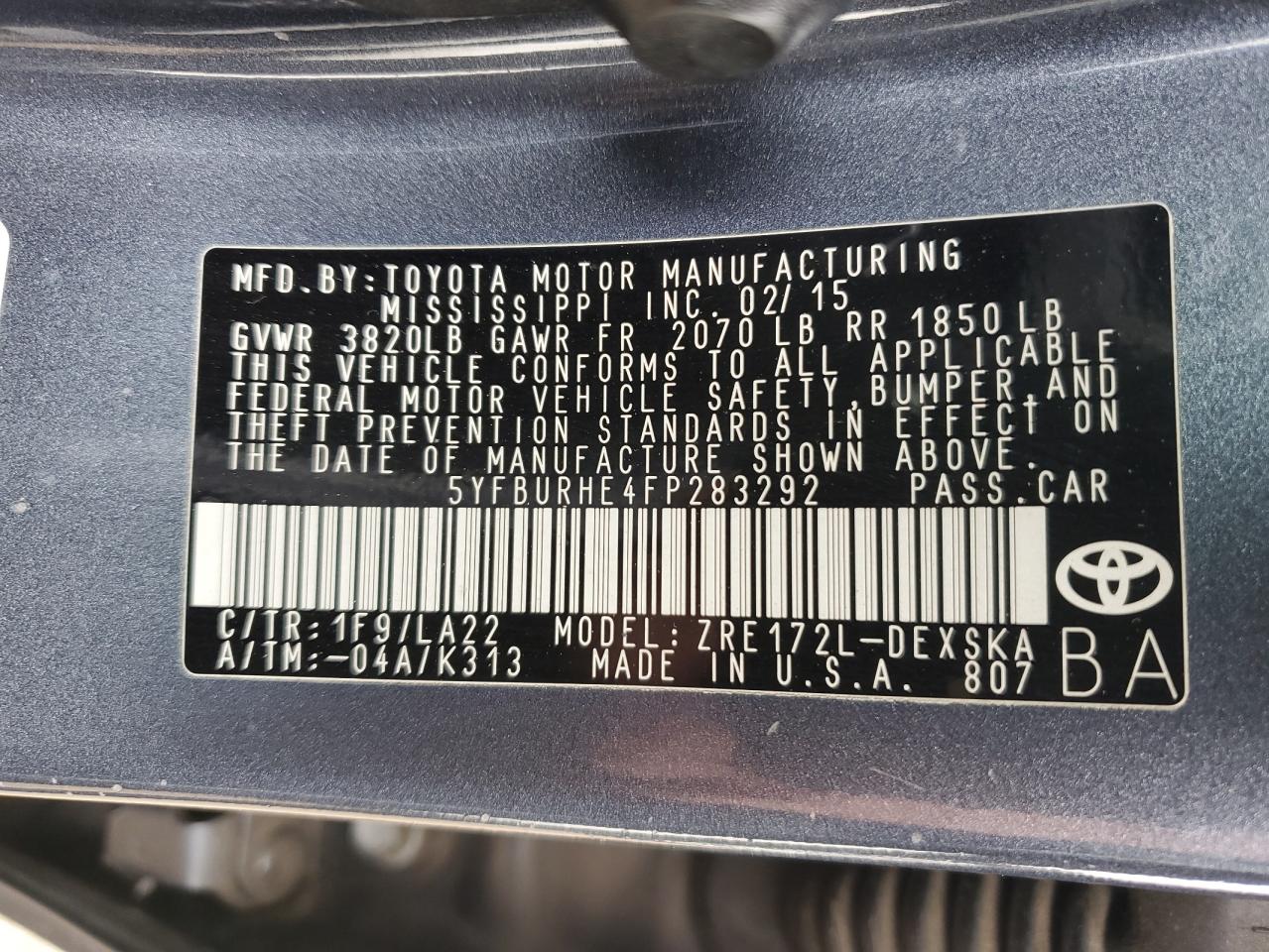 2015 Toyota Corolla - Image 12