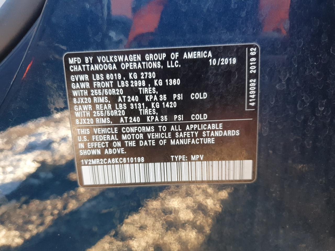 2019 Volkswagen Atlas - Image 15