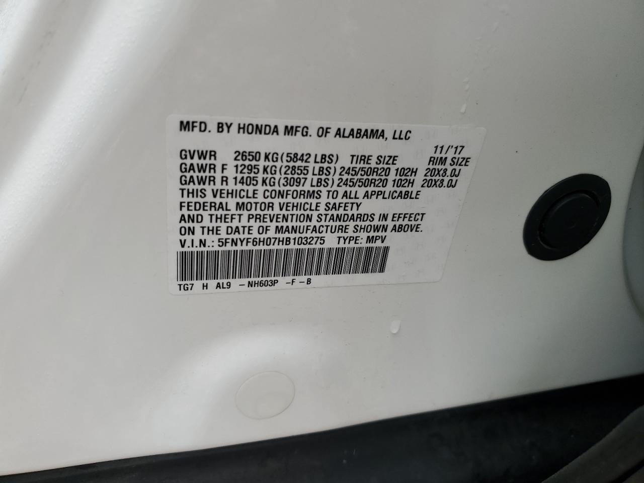 2017 Honda Pilot - Image 14
