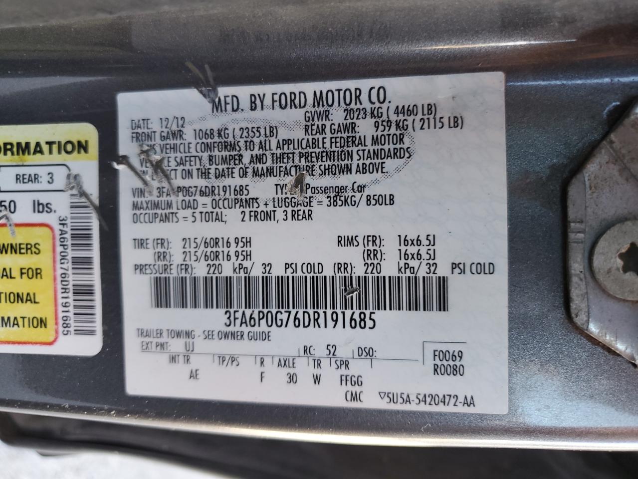 2013 Ford Fusion - Image 12