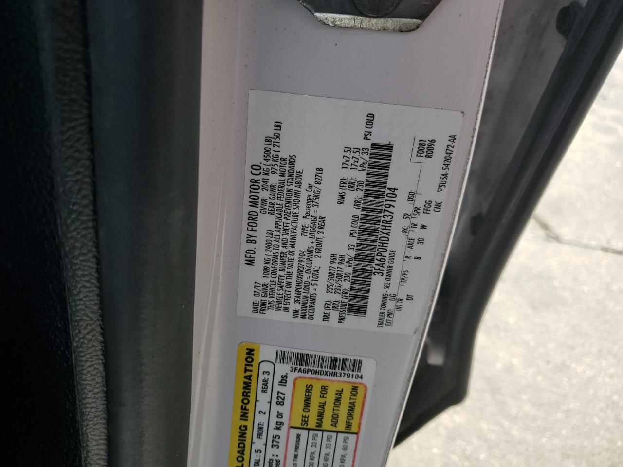 2017 Ford Fusion - Image 12