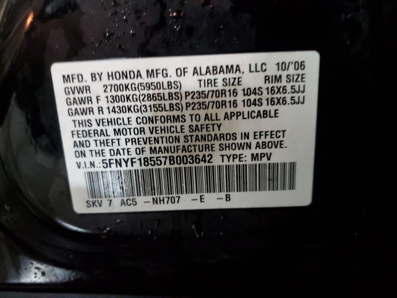 2007 Honda Pilot - Image 13