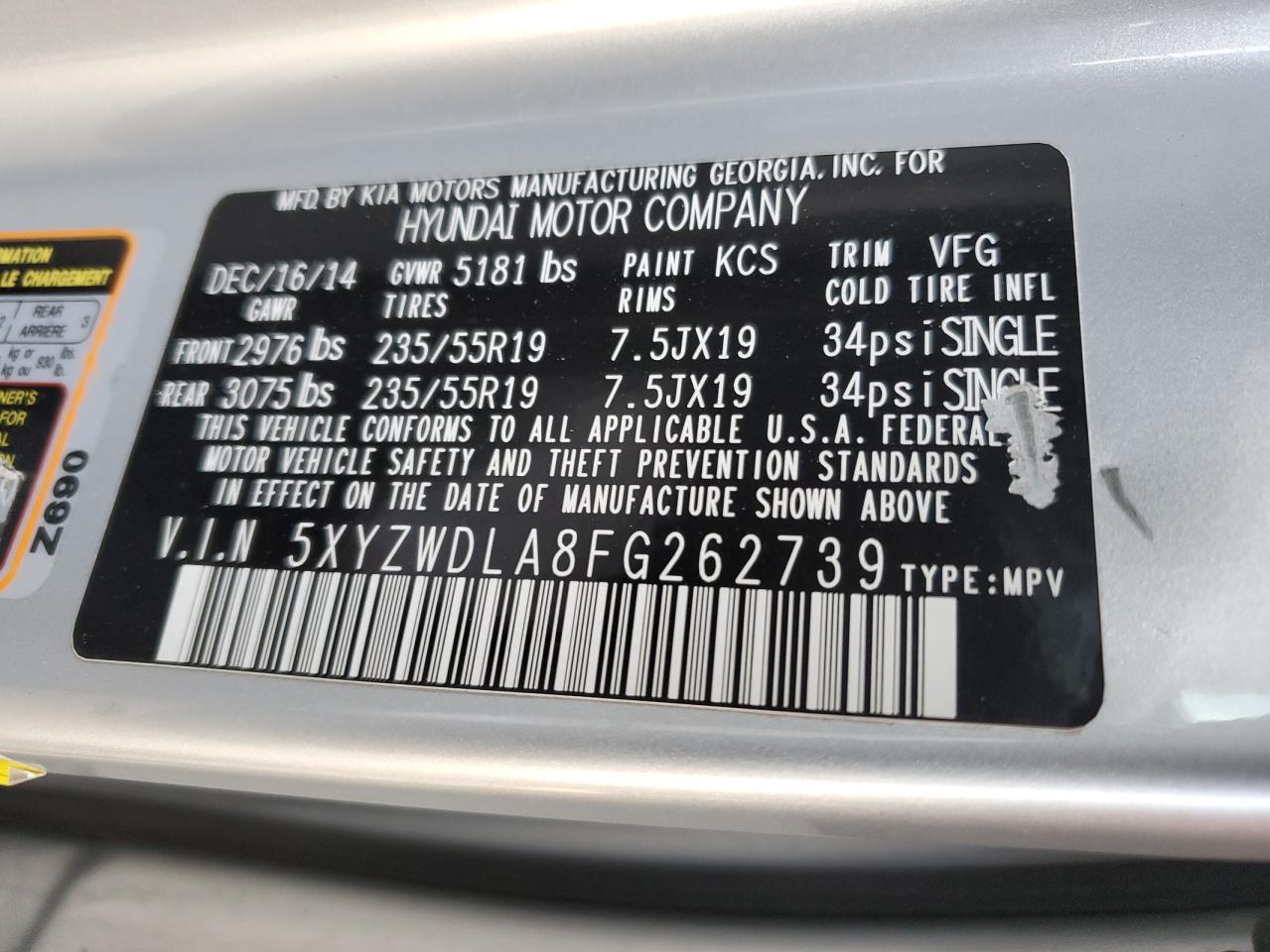 2015 Hyundai Santa Fe - Image 14