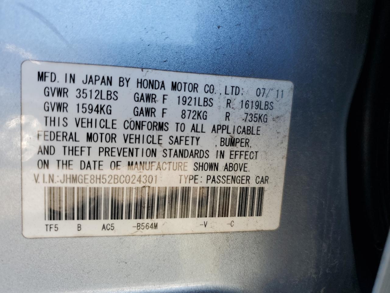 2011 Honda Fit - Image 13