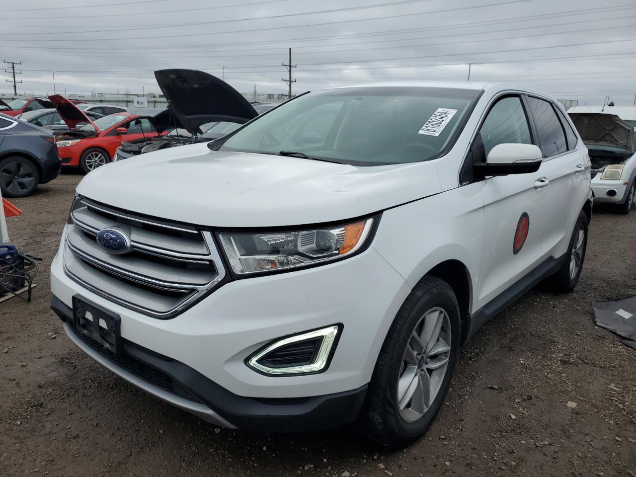 2017 Ford Edge Sel იყიდება Elgin-ში, IL - Rear End