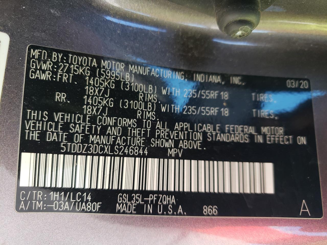 2020 Toyota Sienna - Image 16