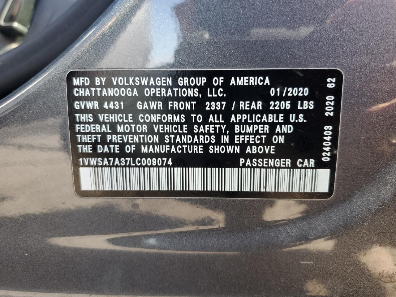 2020 Volkswagen Passat - Image 12