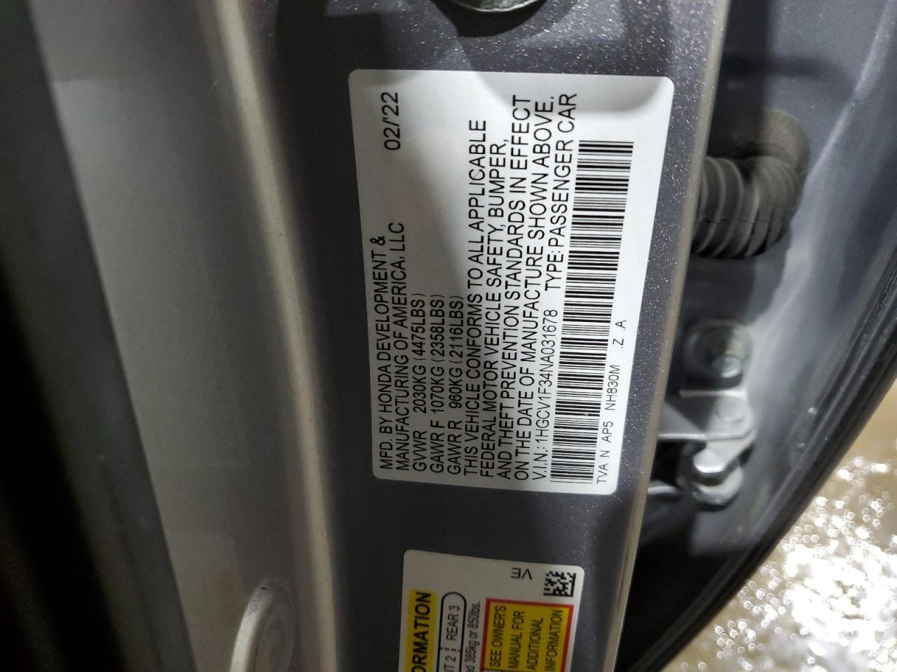 2022 Honda Accord - Image 13