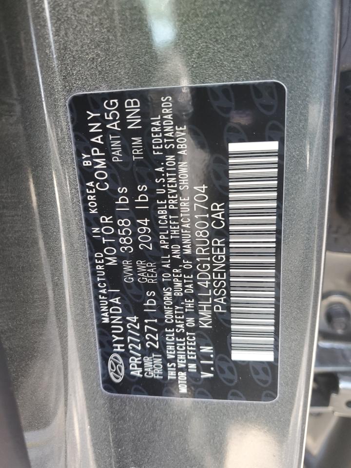 2024 Hyundai Elantra Se VIN: KMHLL4DG1RU801704 Lot: 80575064