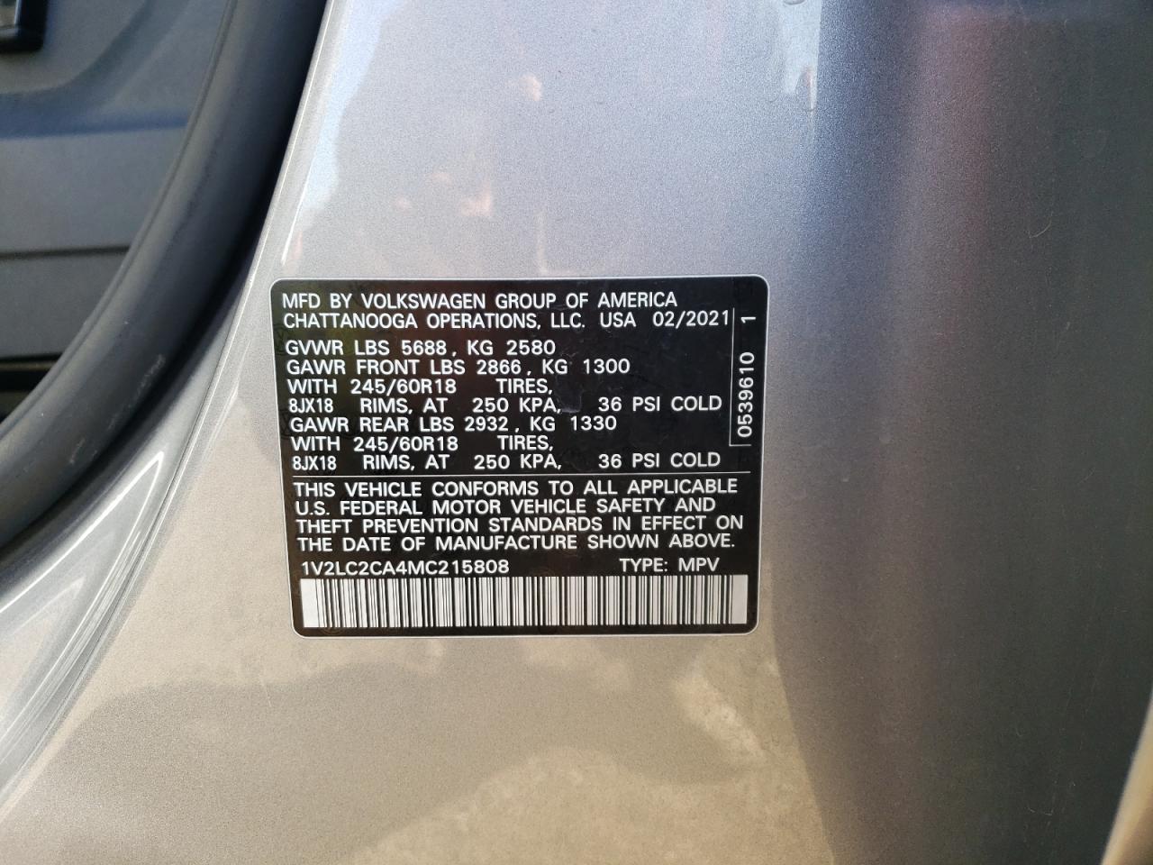 2021 Volkswagen Atlas - Image 13