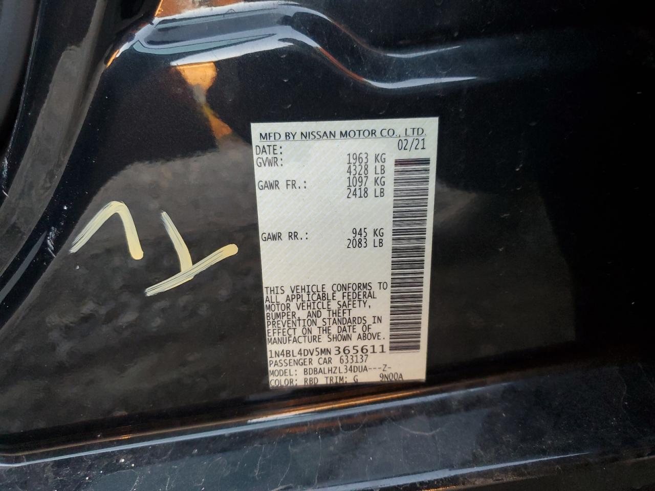2021 Nissan Altima - Image 13