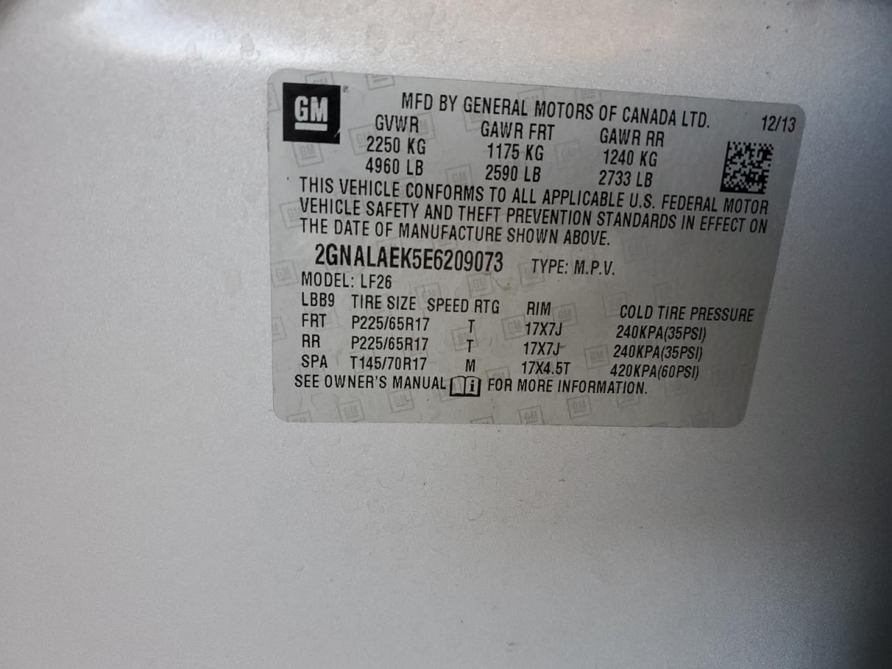 2014 Chevrolet Equinox - Image 13