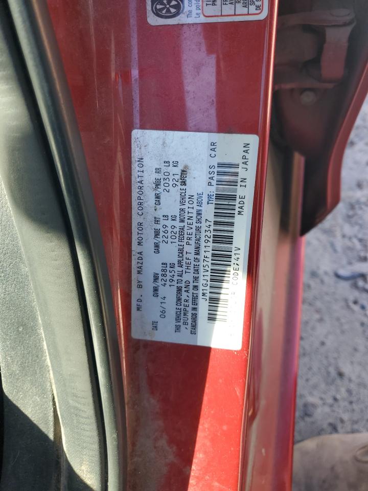 2015 Mazda 6 Touring VIN: JM1GJ1V57F1192347 Lot: 79880164