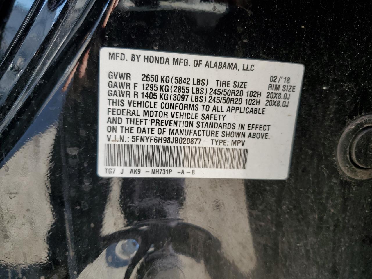 2018 Honda Pilot - Image 14