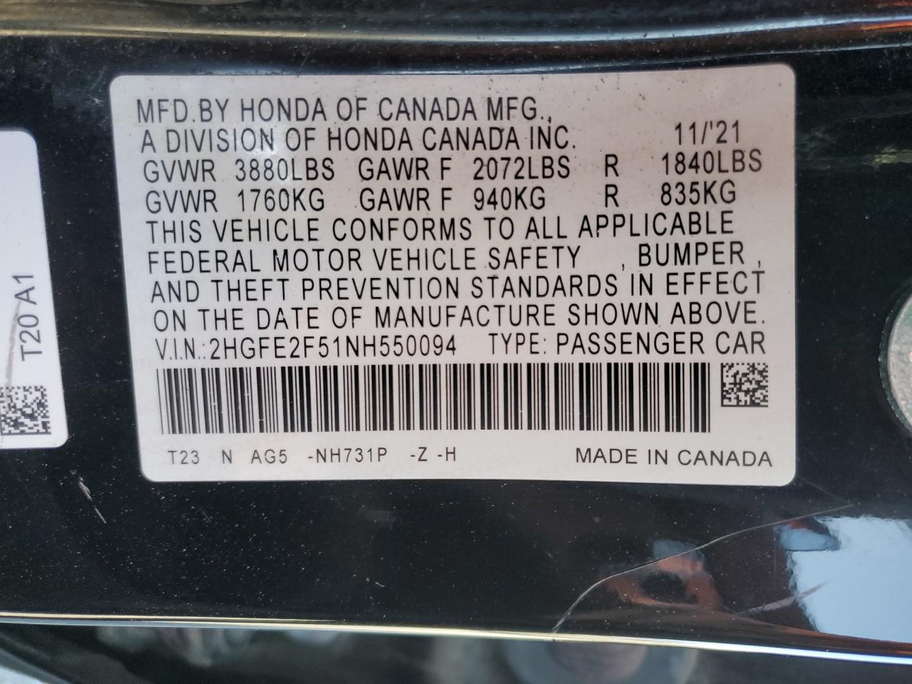 2022 Honda Civic - Image 14
