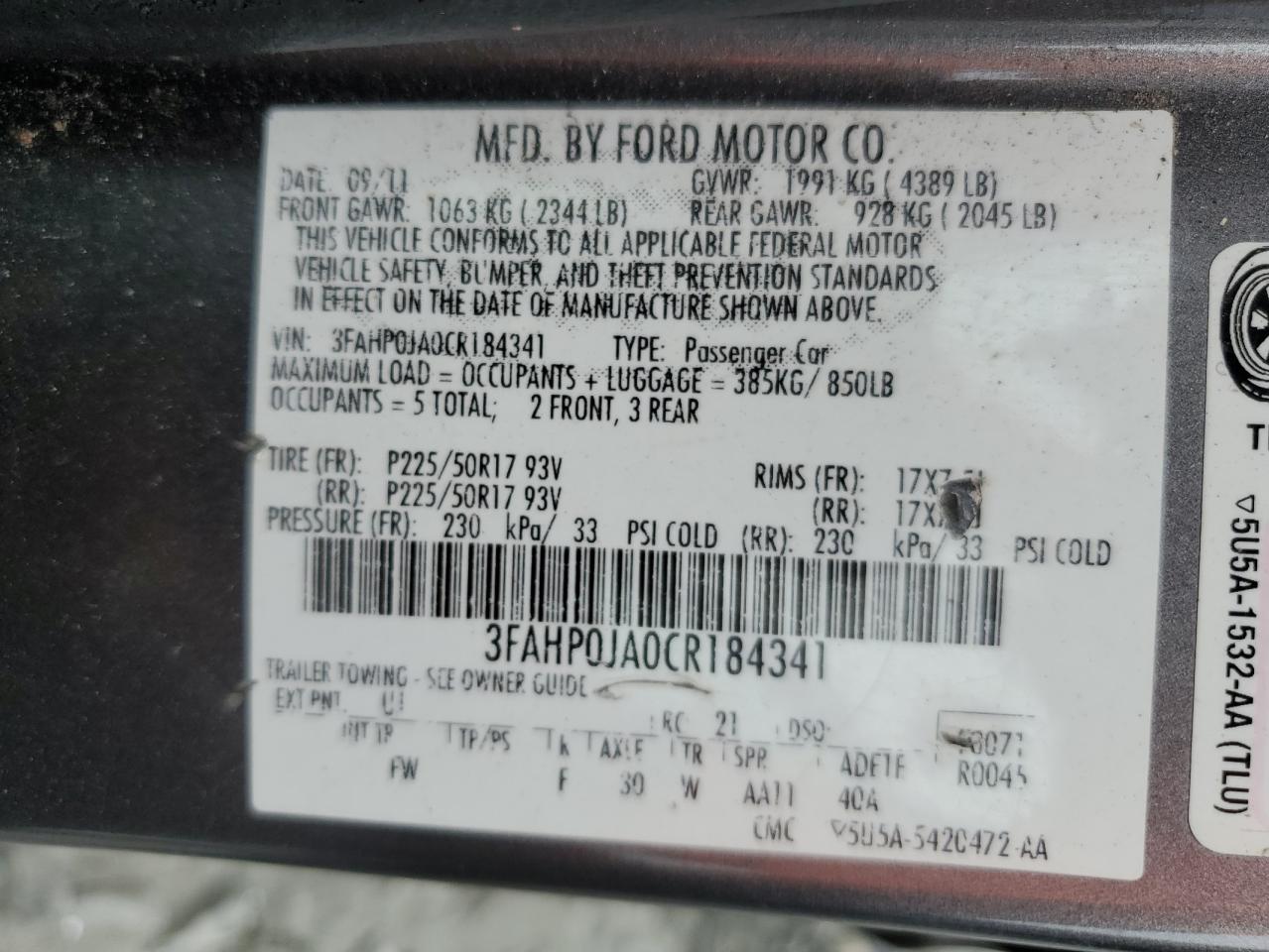 2012 Ford Fusion - Image 13