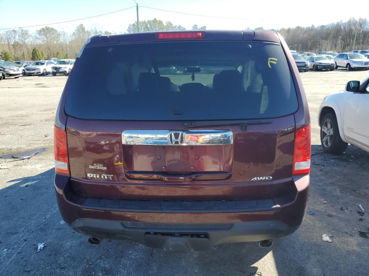 2012 Honda Pilot Exln VIN: 5FNYF4H76CB046917 Lot: 80052284