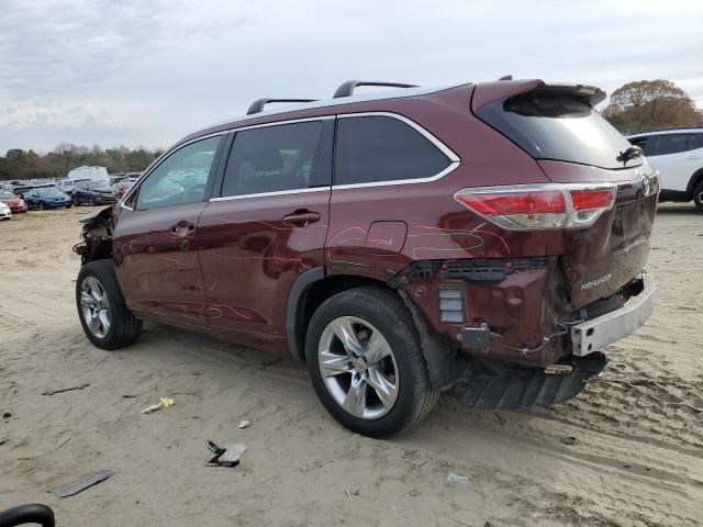 Parquets TOYOTA HIGHLANDER 2014 Burgundy