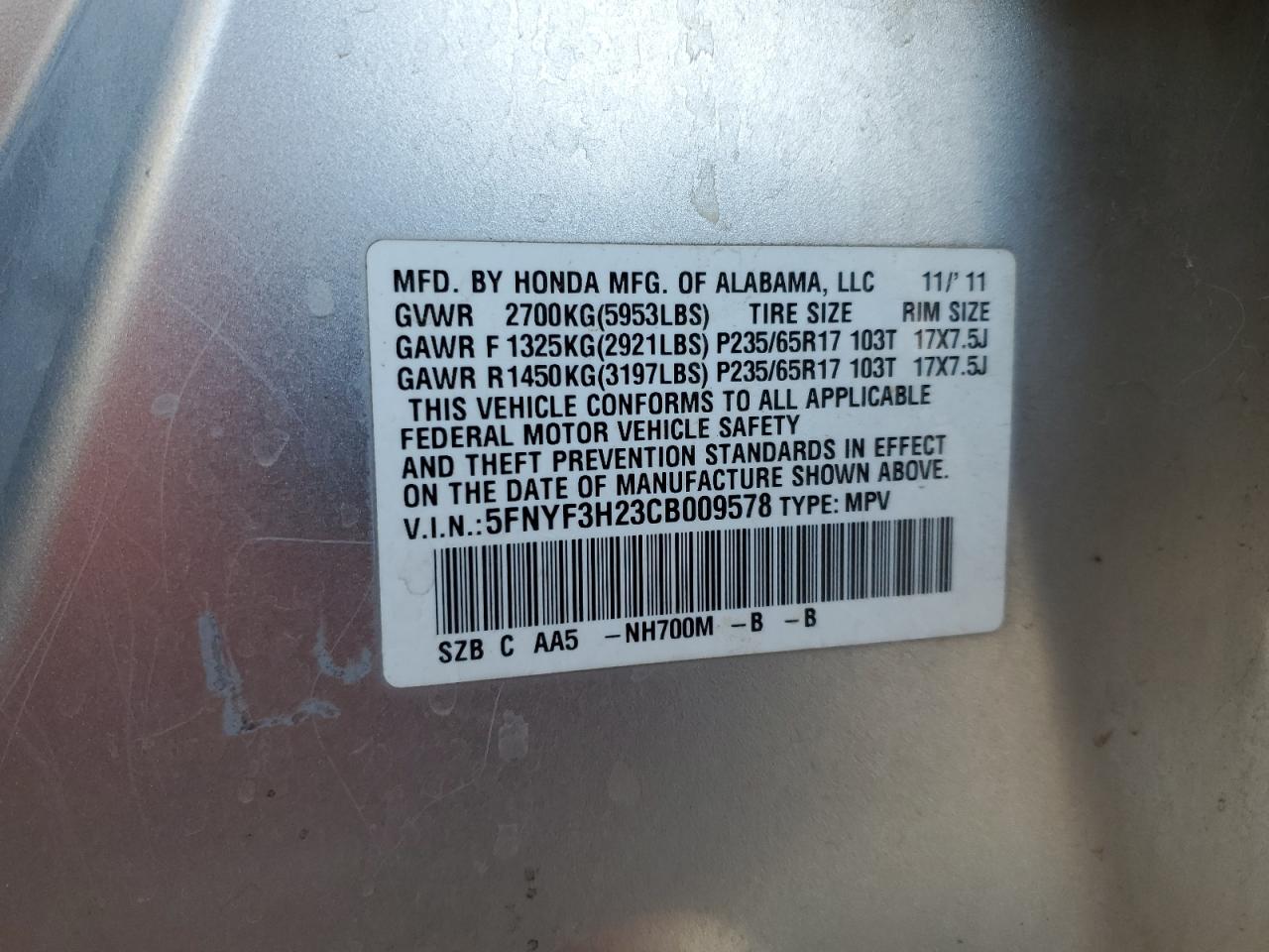 2012 Honda Pilot - Image 15