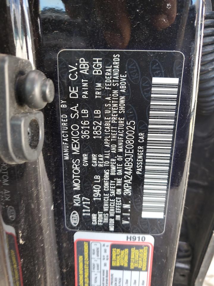 2018 Kia Rio Lx VIN: 3KPA24AB9JE080025 Lot: 58083005