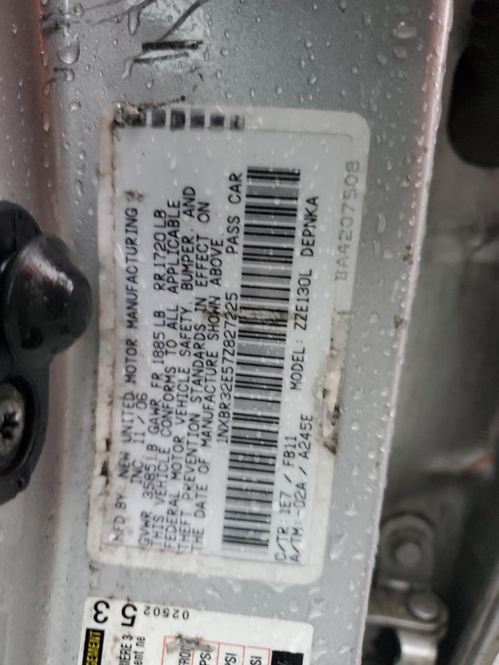 2007 Toyota Corolla Ce VIN: 1NXBR32E57Z827225 Lot: 79174964