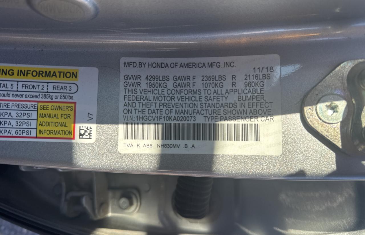 2019 Honda Accord - Image 10