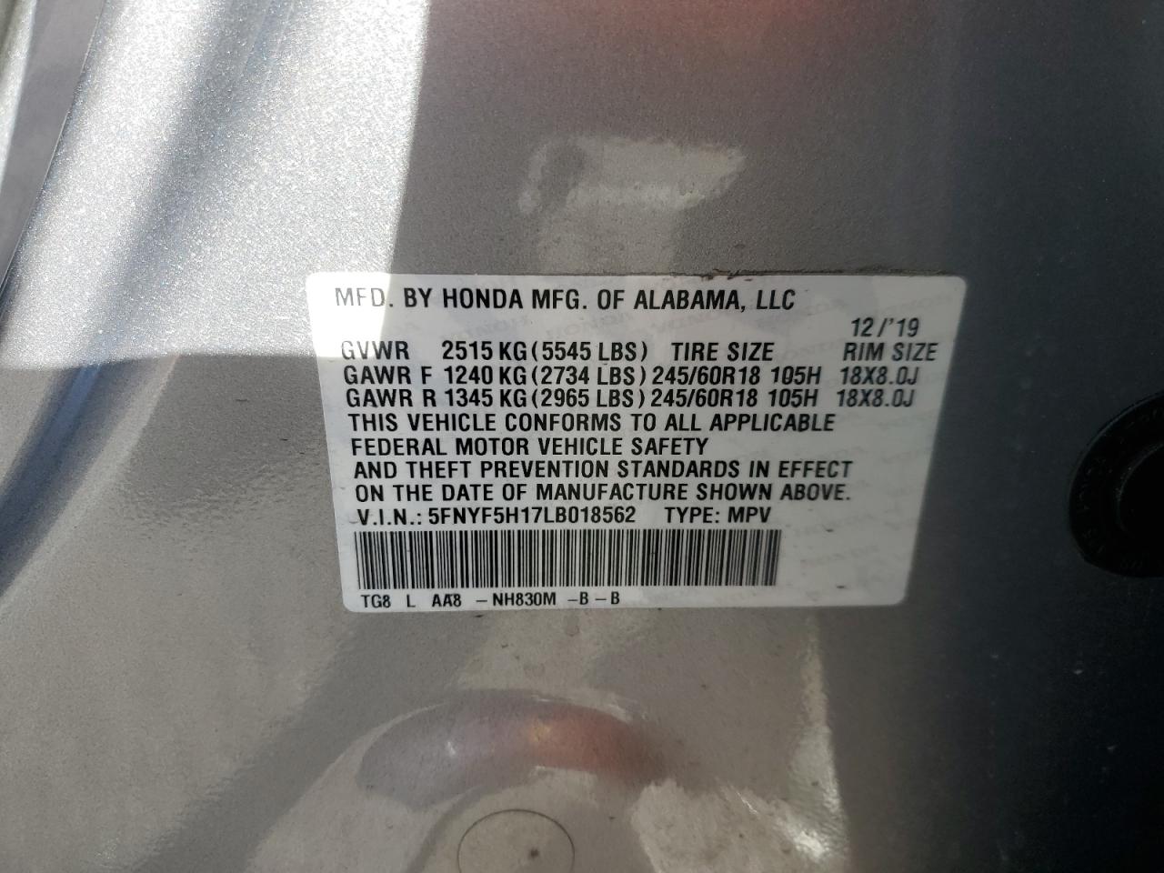 2020 Honda Pilot - Image 15