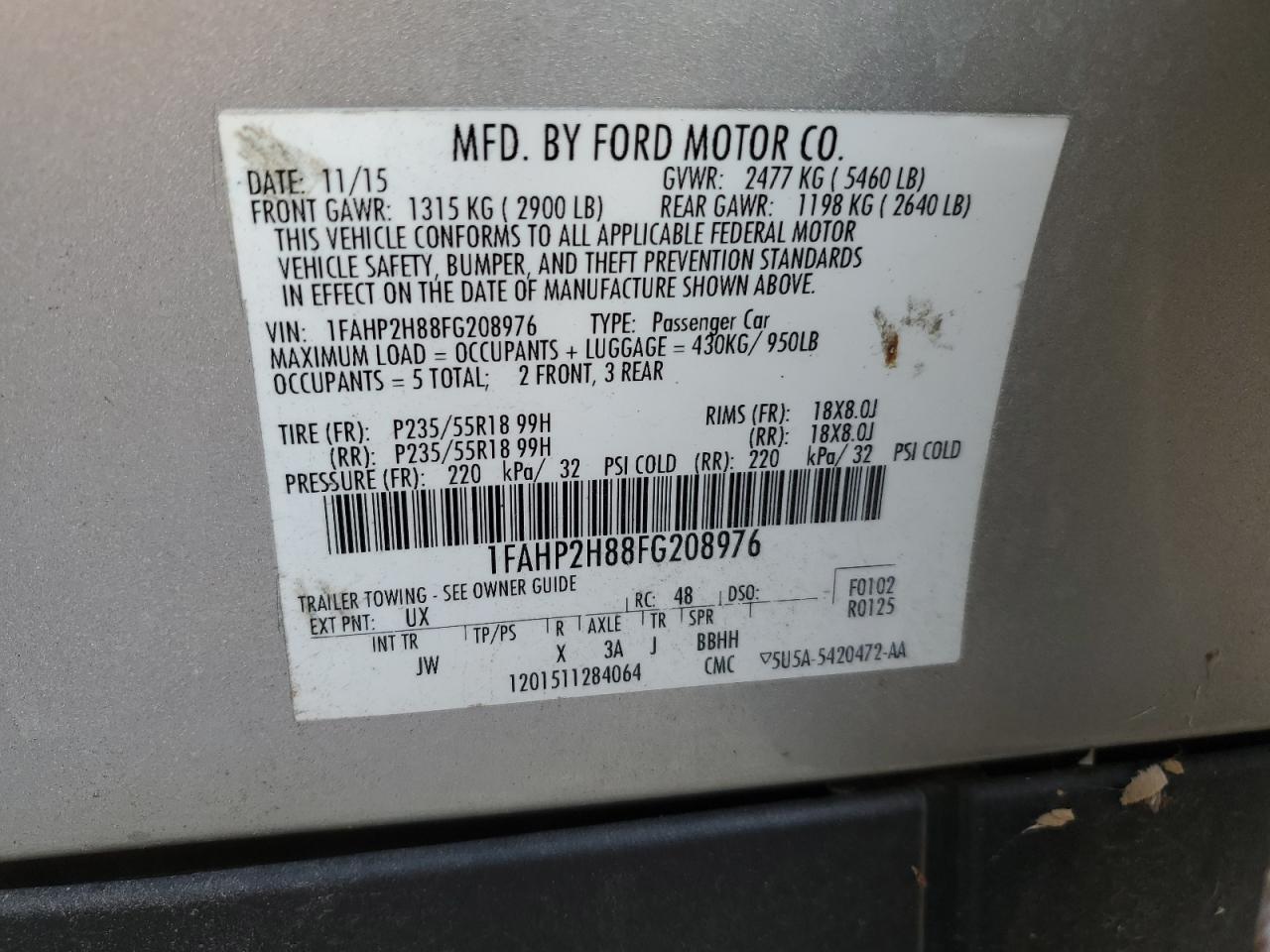 2015 Ford Taurus - Image 12