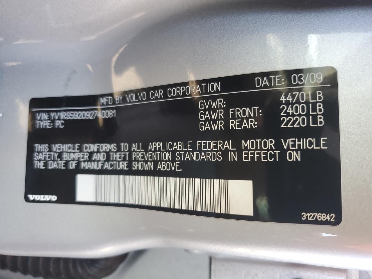 2009 Volvo S60 - Image 12