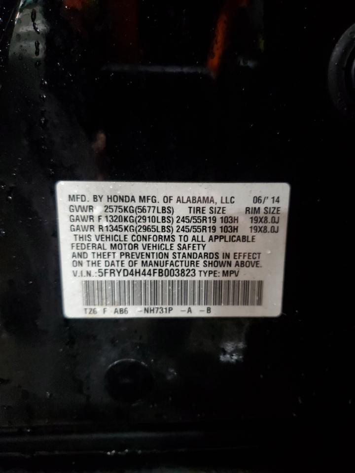 VIN 5FRYD4H44FB003823 2015 ACURA MDX no.13