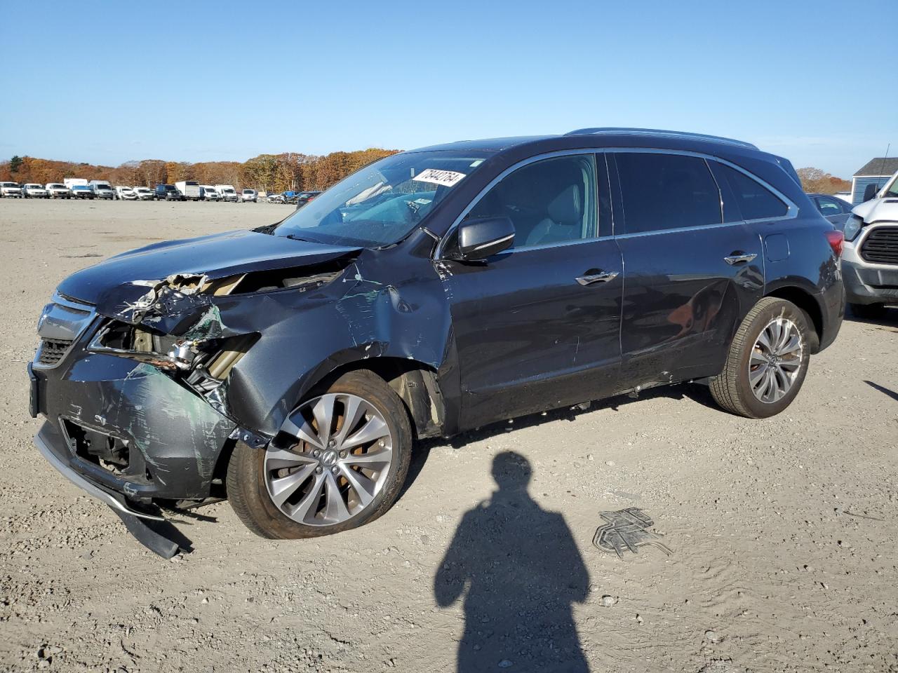 2014 Acura Mdx Technology للبيع في Assonet، MA - Front End