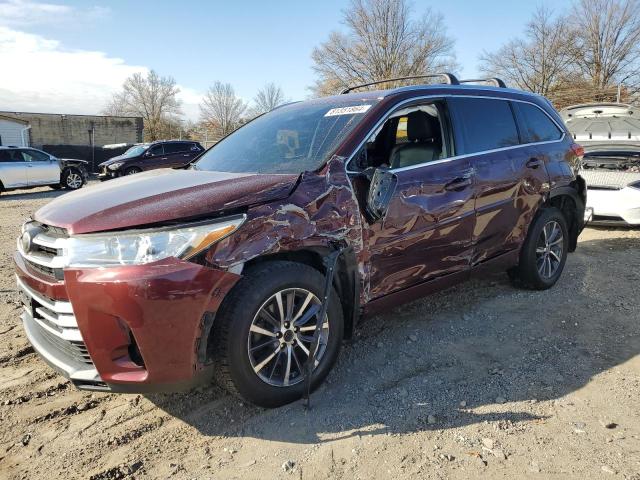  TOYOTA HIGHLANDER 2017 Бургунди