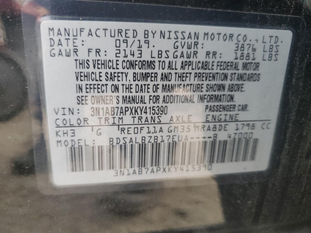 2019 Nissan Sentra - Image 14