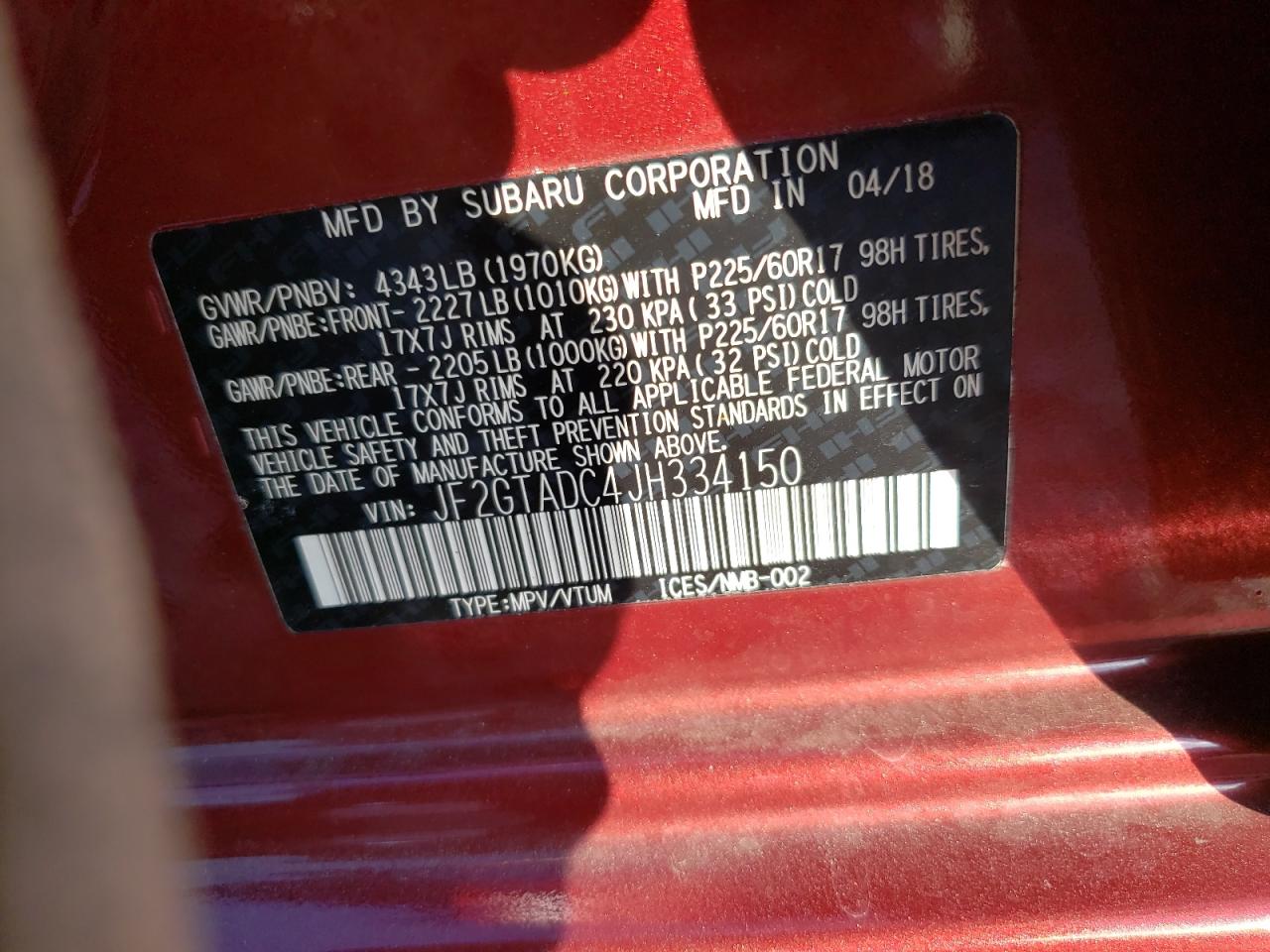 2018 Subaru XV - Image 14