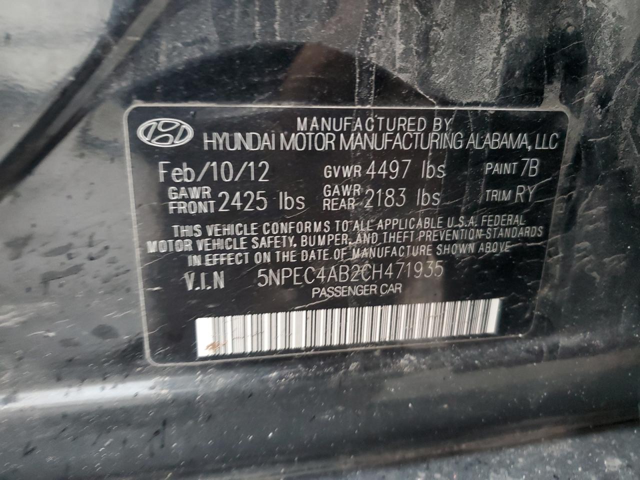2012 Hyundai Sonata - Image 12