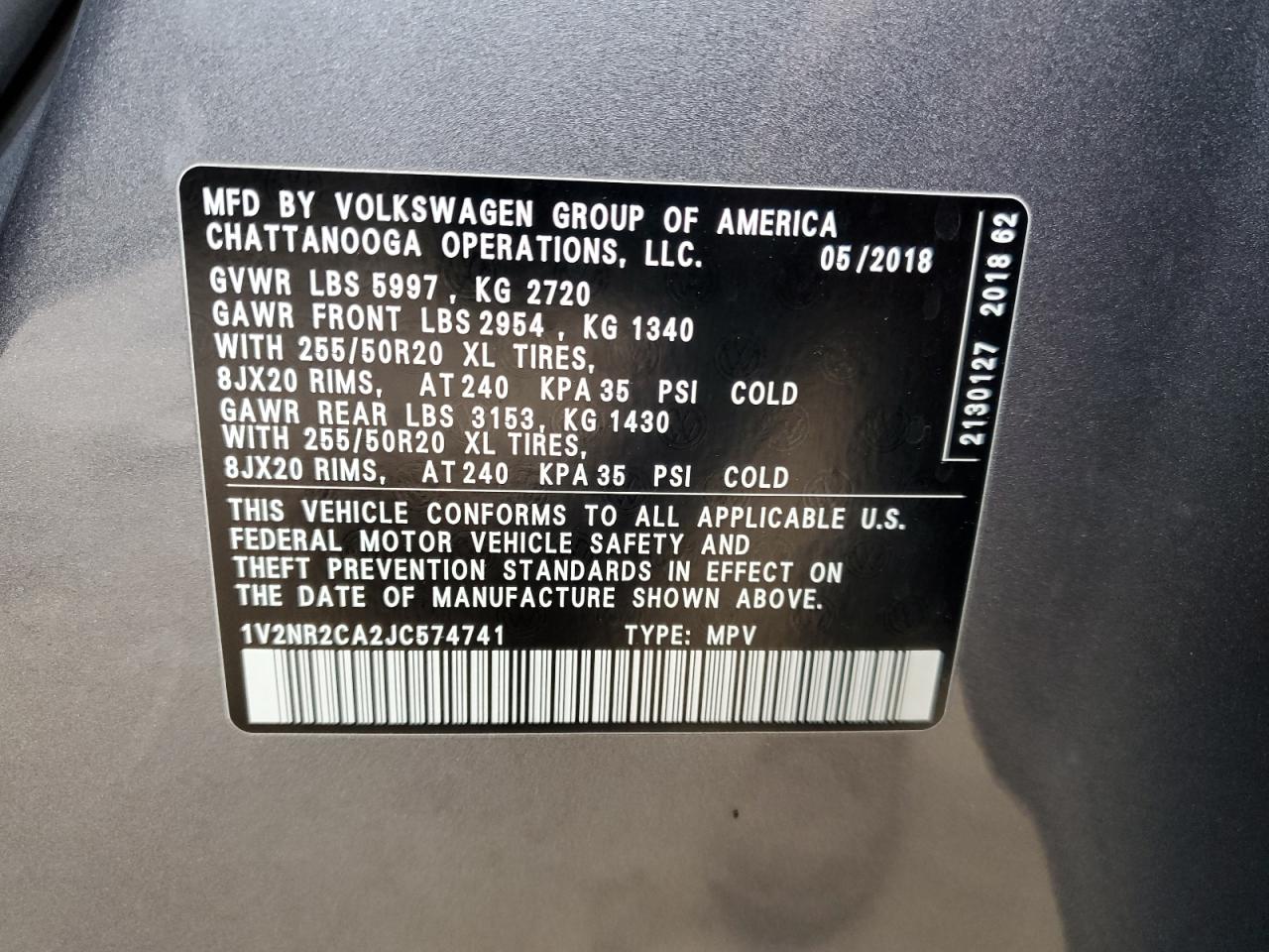 2018 Volkswagen Atlas - Image 14
