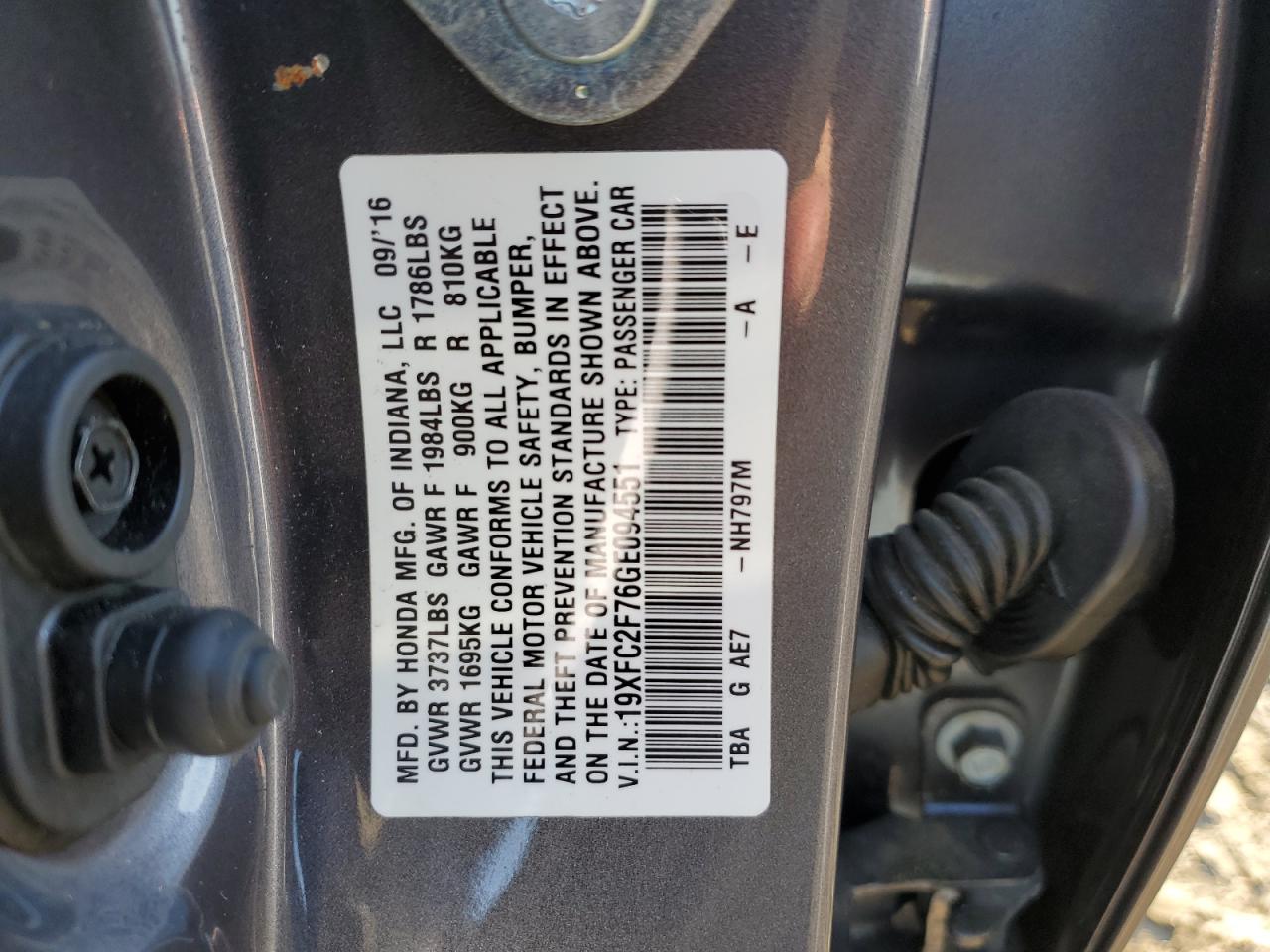 2016 Honda Civic - Image 12