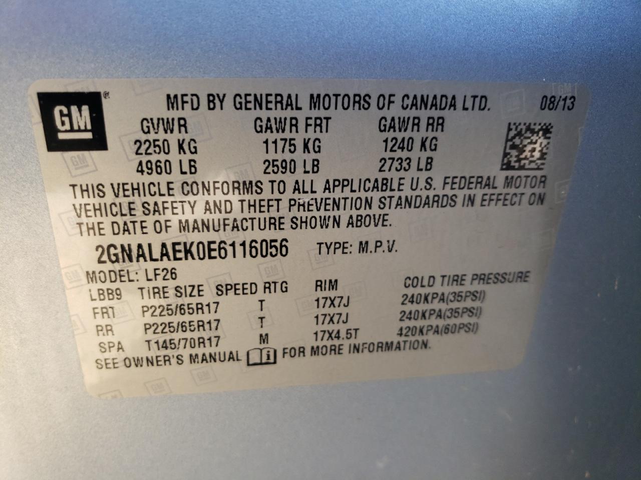 2014 Chevrolet Equinox - Image 13