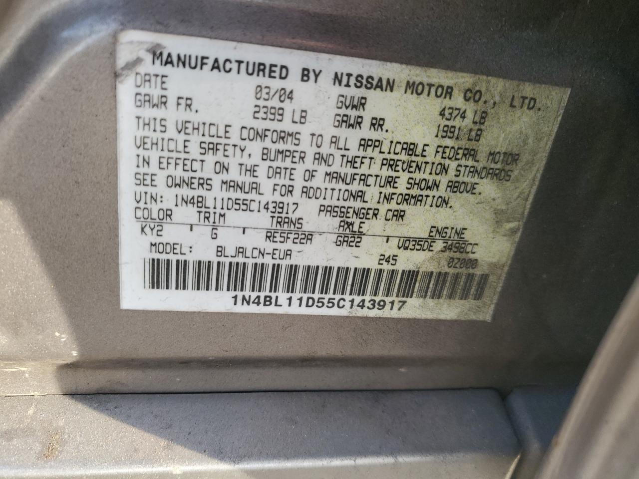 2005 Nissan Altima - Image 12