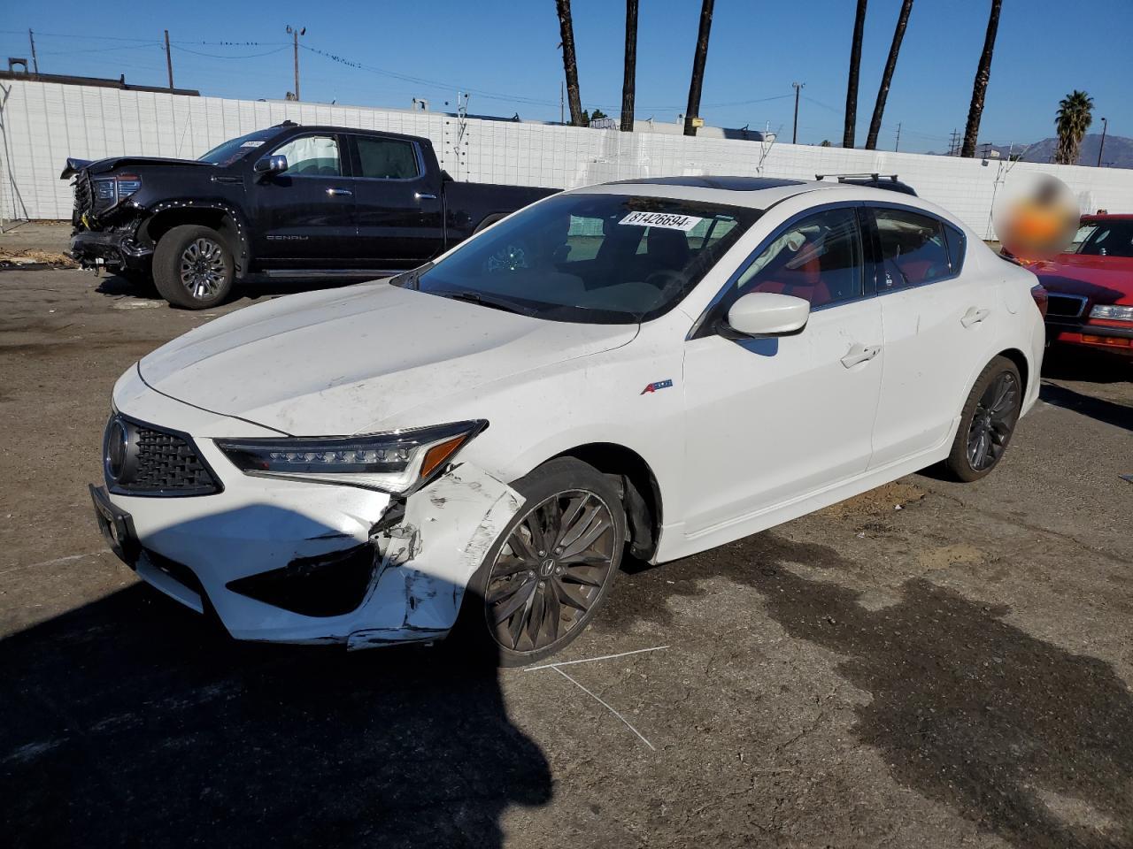 VIN 19UDE2F83NA001027 2022 ACURA ILX no.1