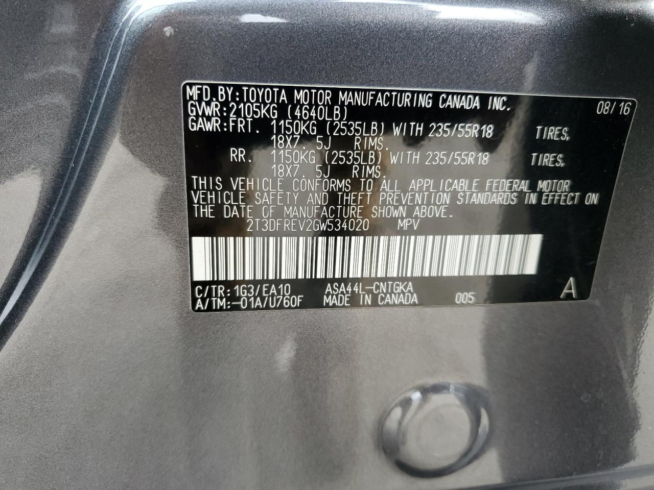 2016 Toyota RAV 4 - Image 13