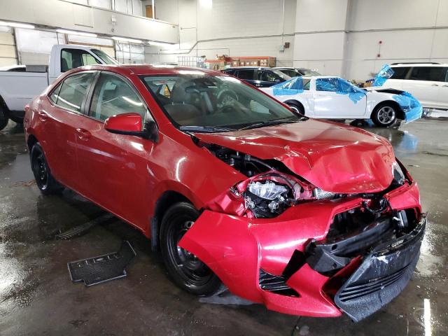  TOYOTA COROLLA 2017 Czerwony