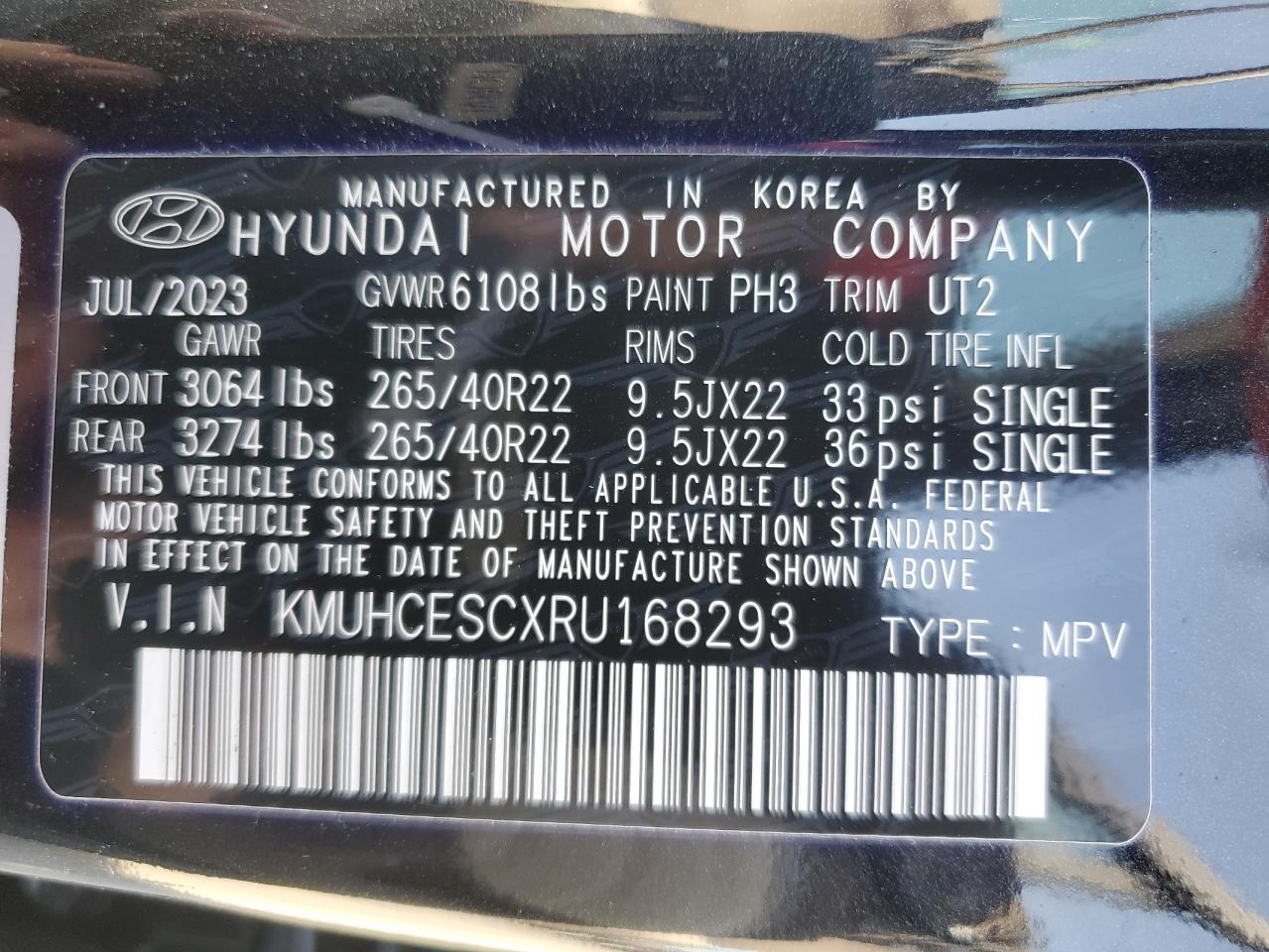 2024 Genesis Gv80 Base VIN: KMUHCESCXRU168293 Lot: 80575114