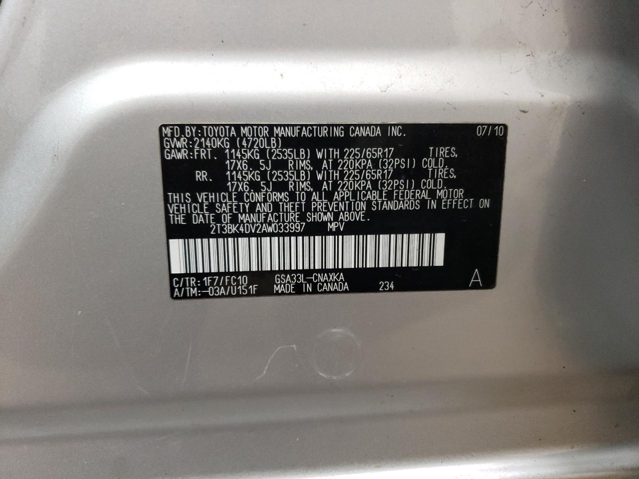 2010 Toyota RAV 4 - Image 15
