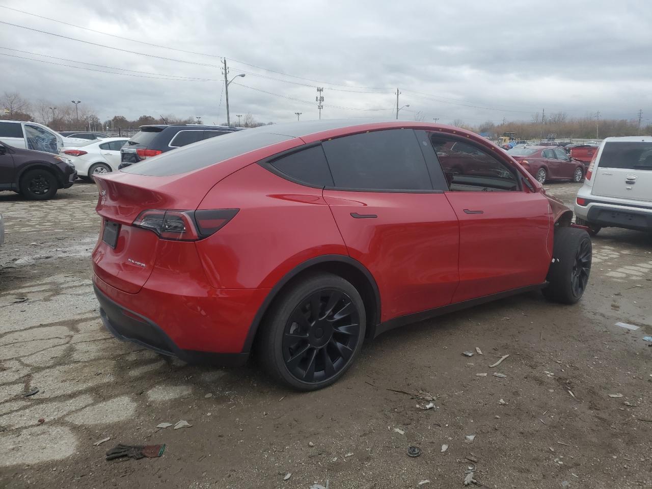 VIN 7SAYGDEE3NF444849 2022 TESLA MODEL Y no.3