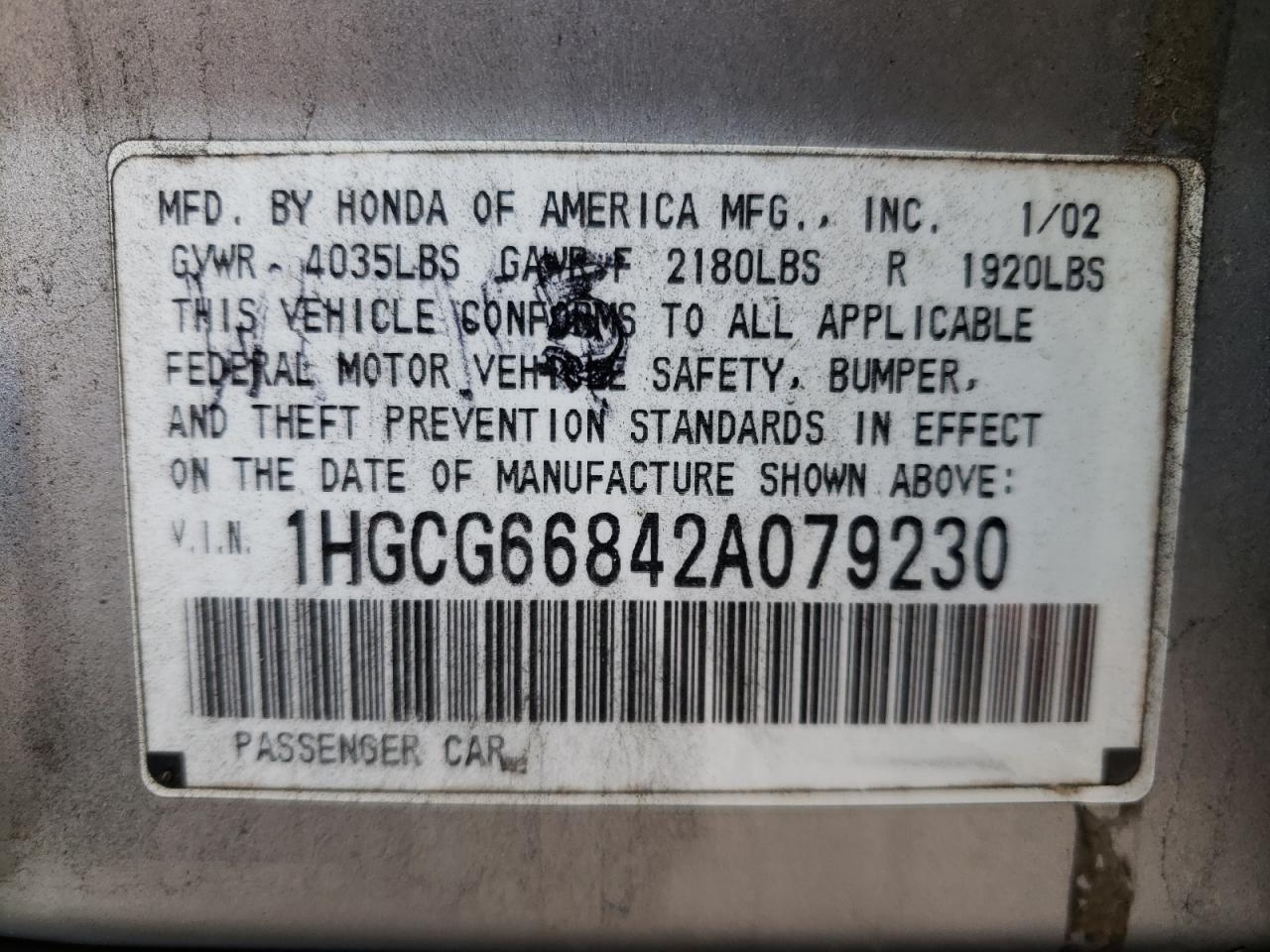 2002 Honda Accord - Image 13