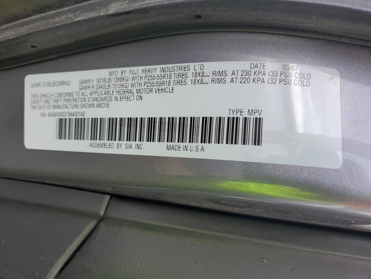 2008 Subaru Tribeca - Image 13