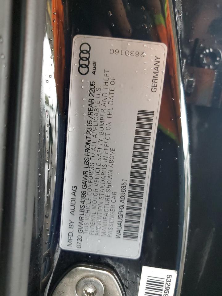 2020 Audi A3 Premium VIN: WAUAUGFF0LA096351 Lot: 81153854