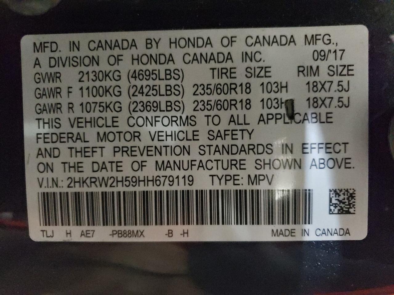 2017 Honda CR-V - Image 14